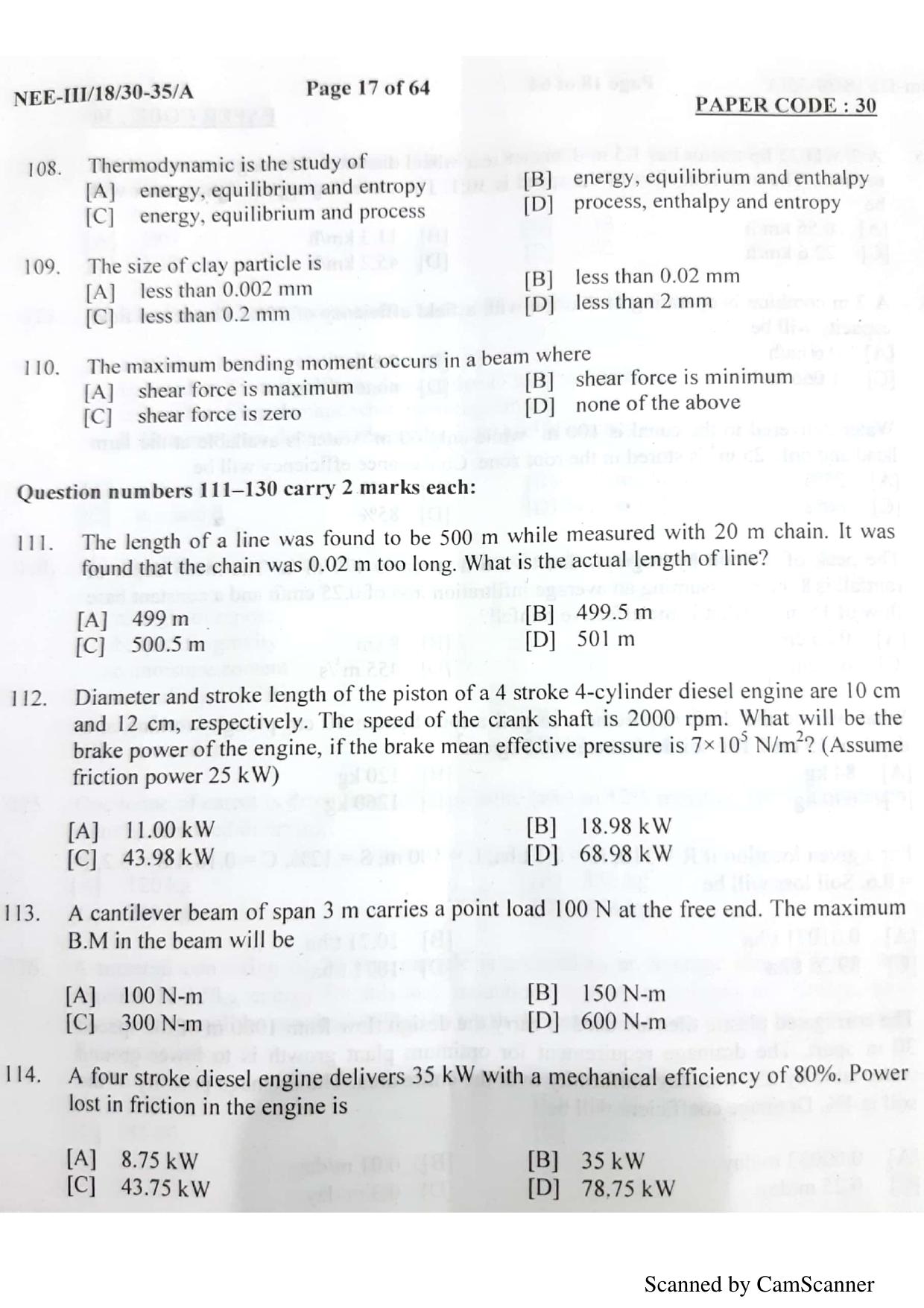 NERIST NEE (3) 2018 Question Paper	 - Page 15