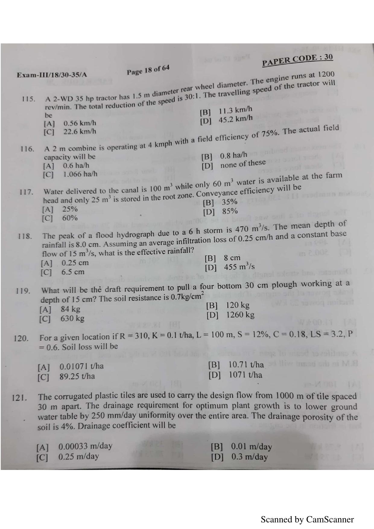 NERIST NEE (3) 2018 Question Paper	 - Page 16
