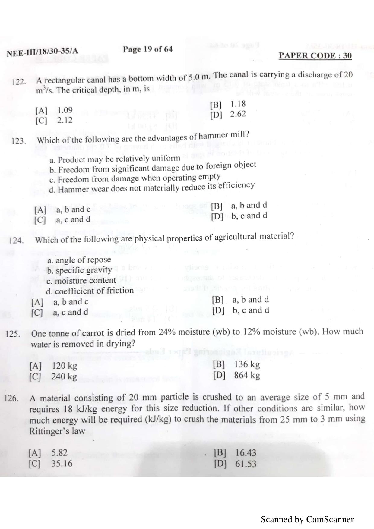 NERIST NEE (3) 2018 Question Paper	 - Page 17