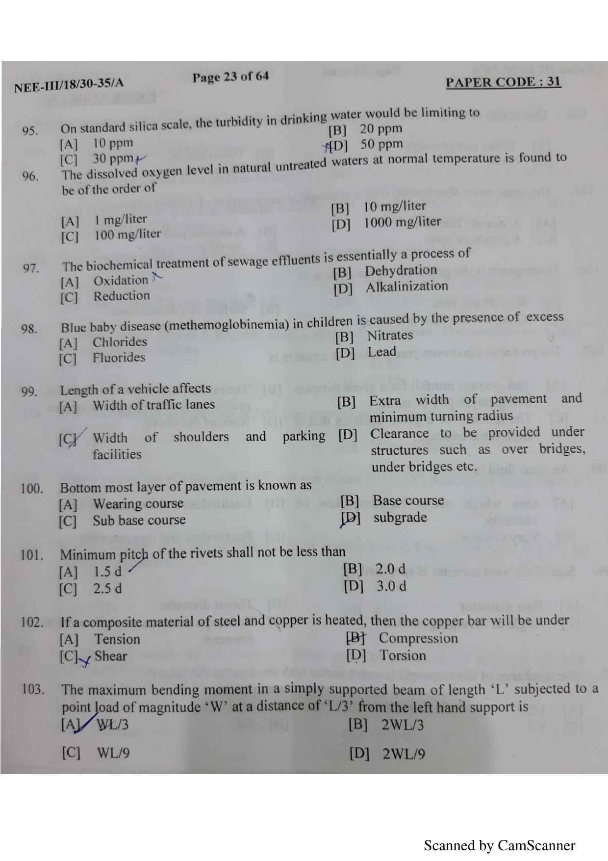 NERIST NEE (3) 2018 Question Paper	 - Page 21