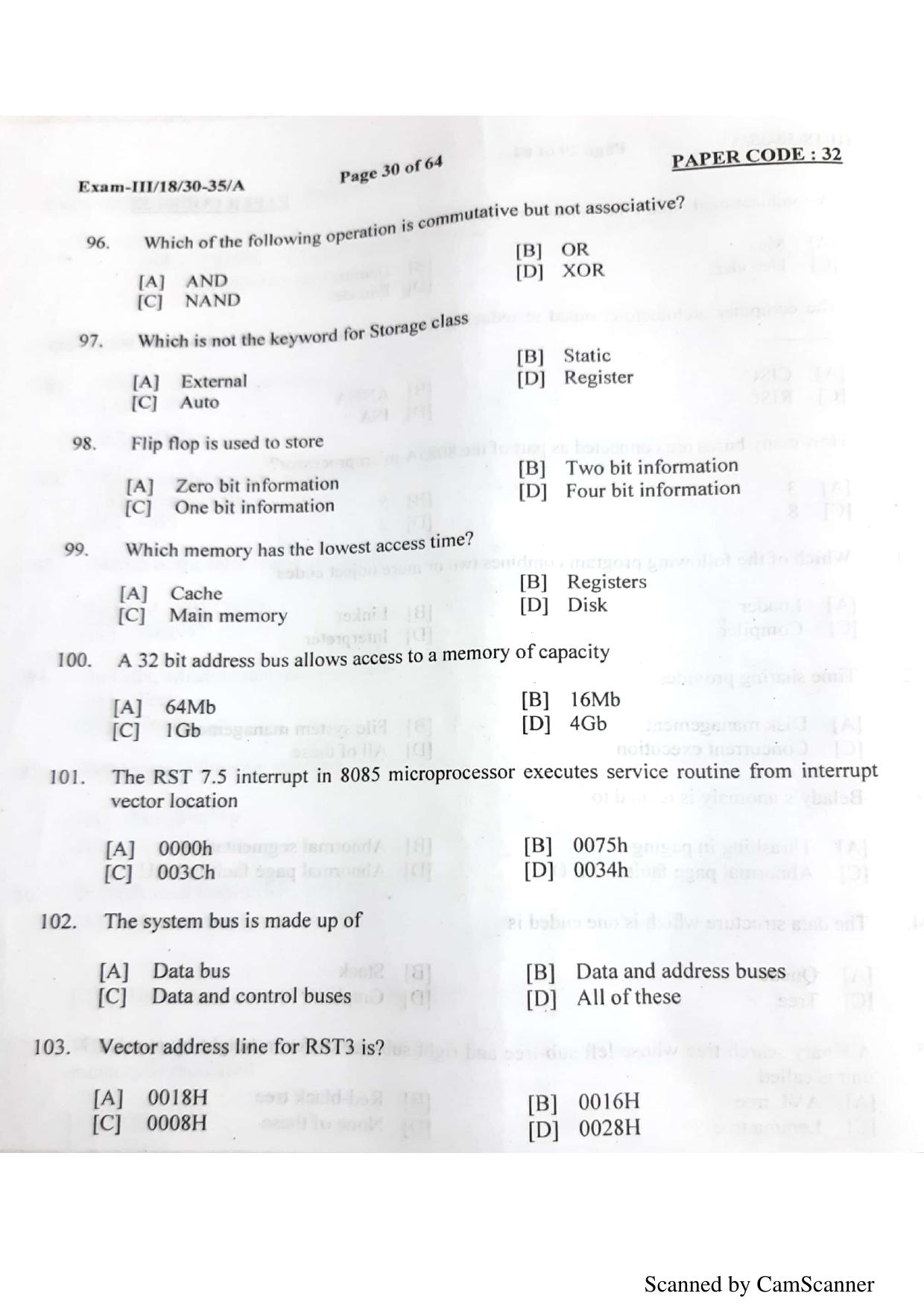 NERIST NEE (3) 2018 Question Paper	 - Page 28
