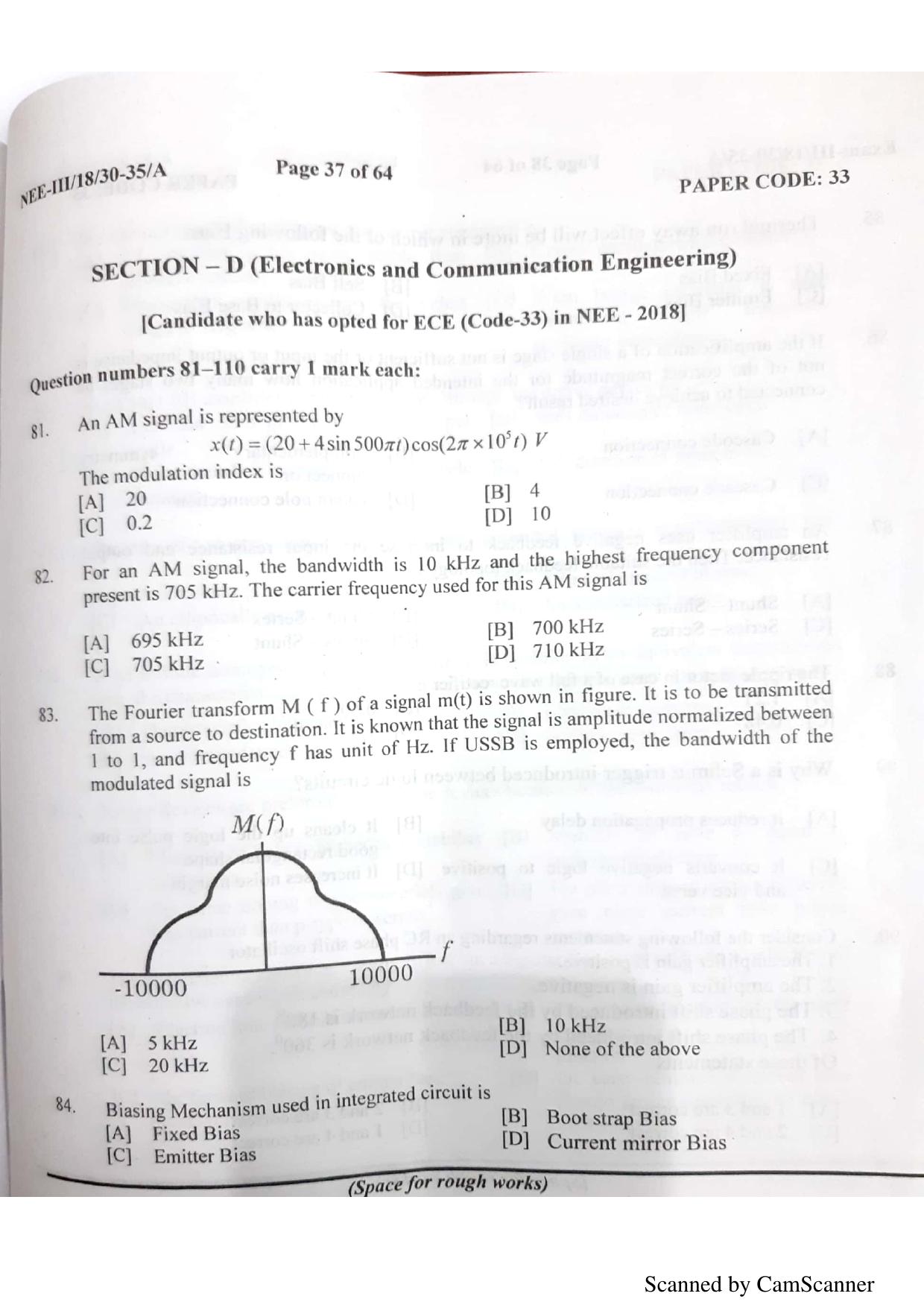 NERIST NEE (3) 2018 Question Paper	 - Page 35