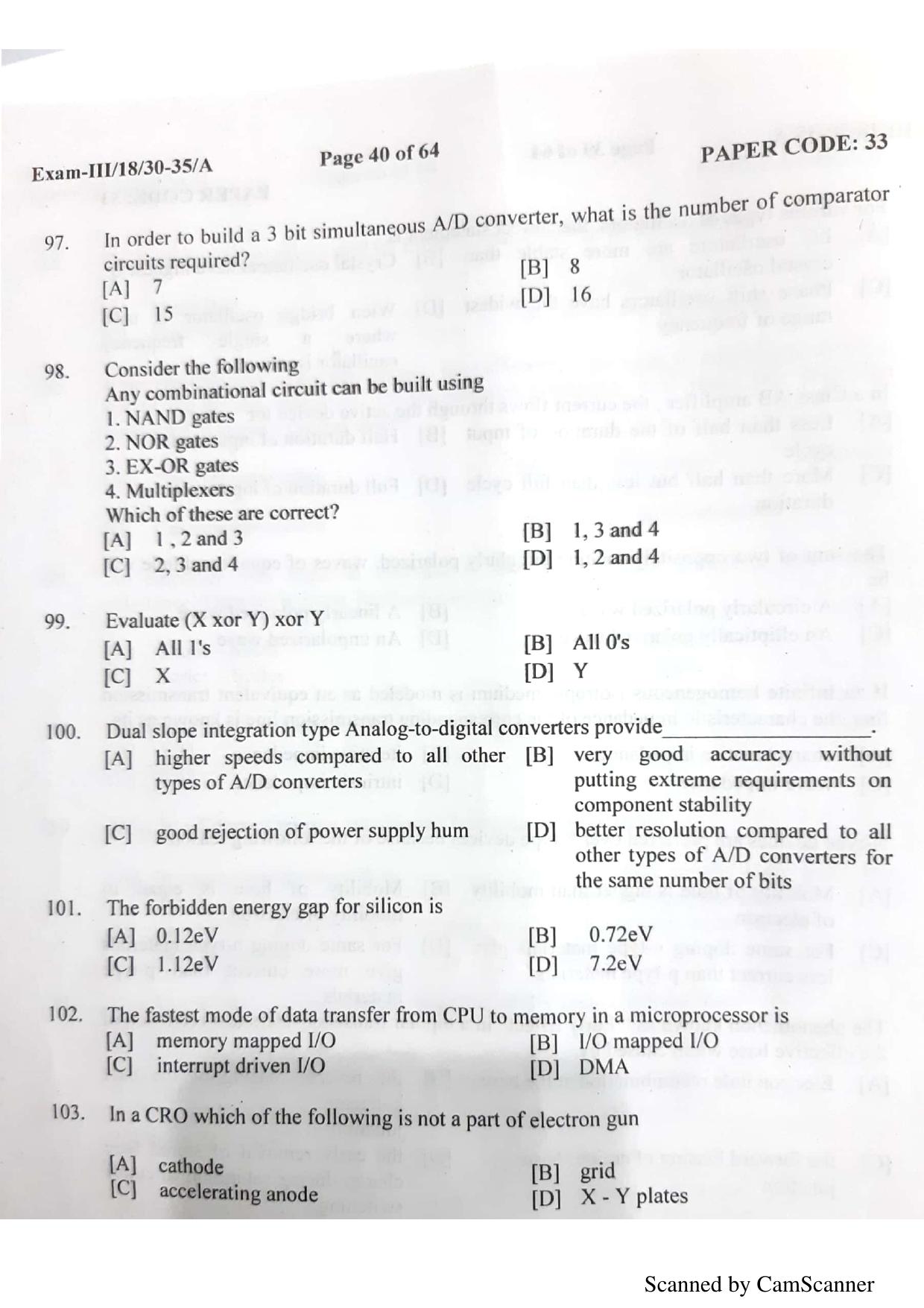 NERIST NEE (3) 2018 Question Paper	 - Page 38