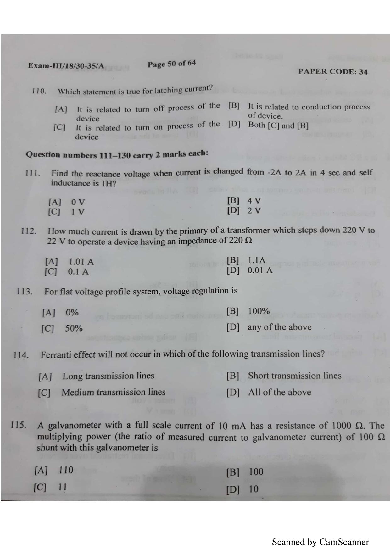 NERIST NEE (3) 2018 Question Paper	 - Page 48