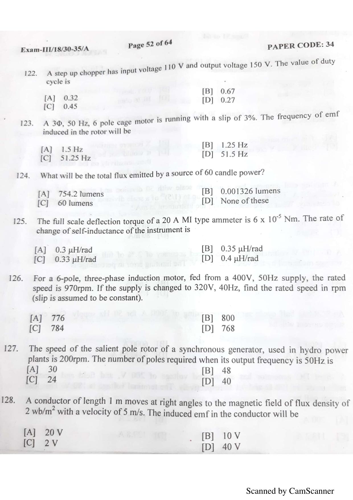 NERIST NEE (3) 2018 Question Paper	 - Page 50
