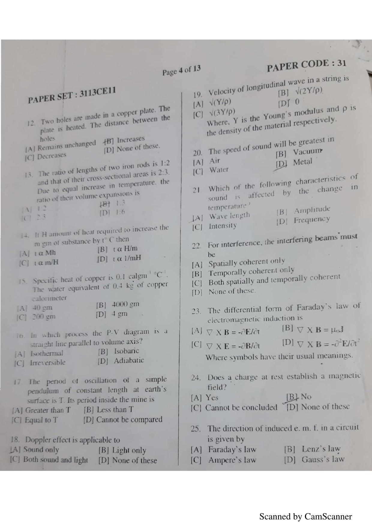 NERIST NEE (3) 2018 Question Paper	 - Page 53