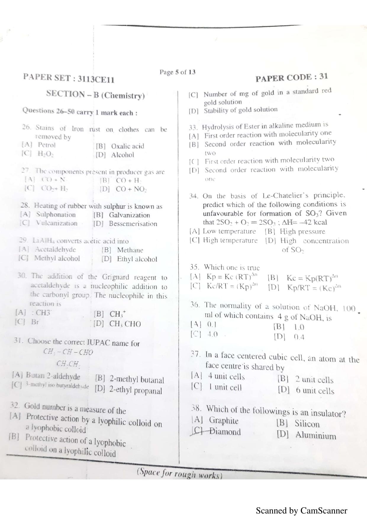NERIST NEE (3) 2018 Question Paper	 - Page 54