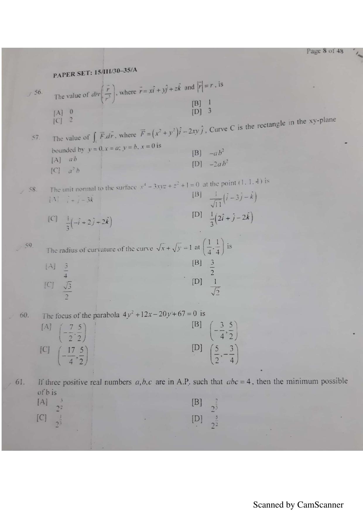 NERIST NEE (3) 2018 Question Paper	 - Page 70