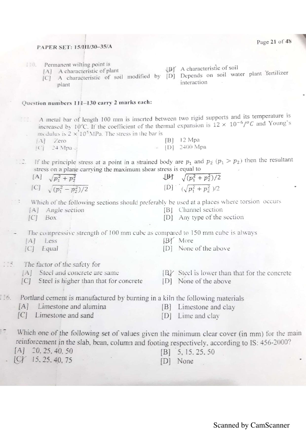 NERIST NEE (3) 2018 Question Paper	 - Page 77