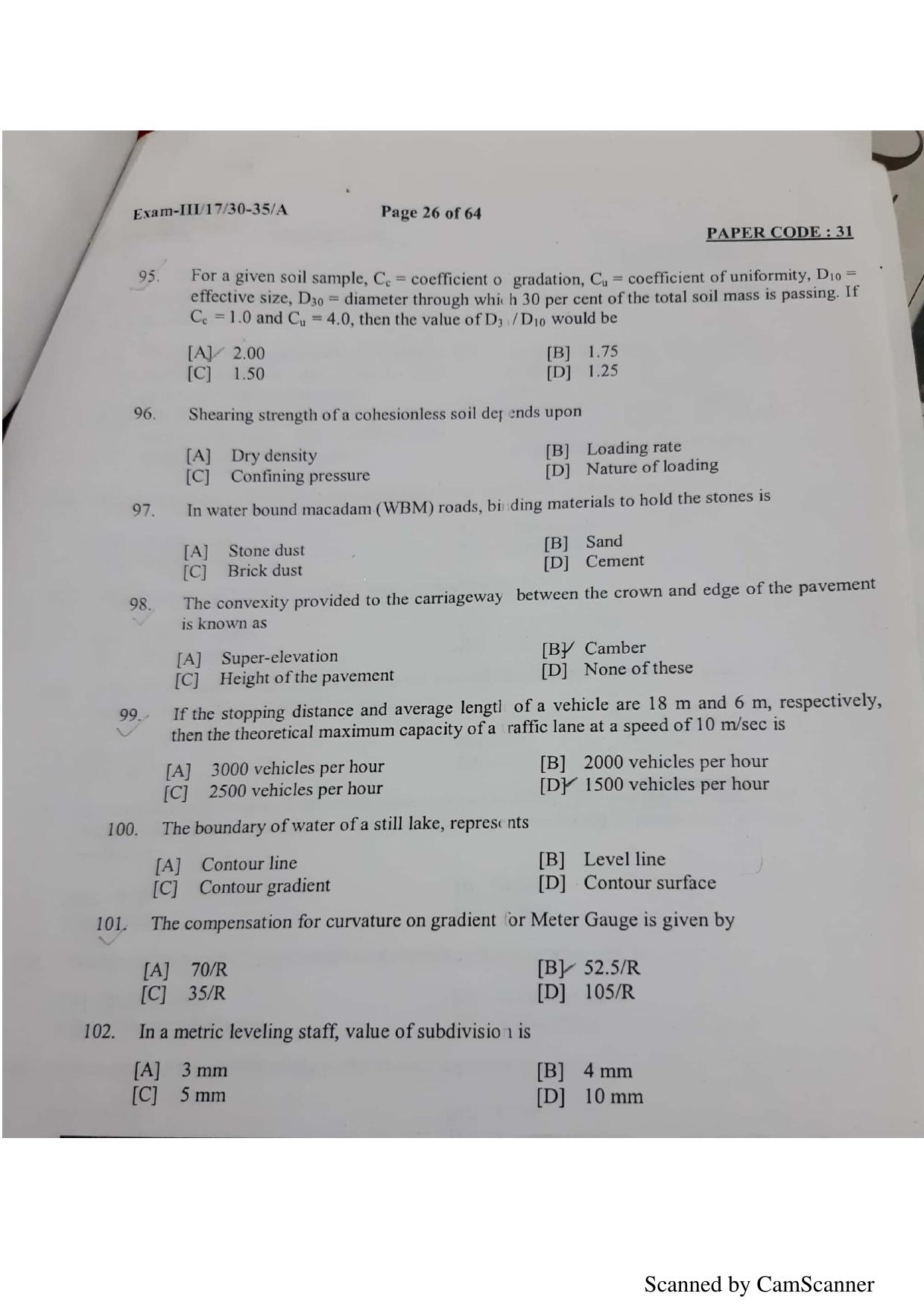 NERIST NEE (3) 2018 Question Paper	 - Page 97