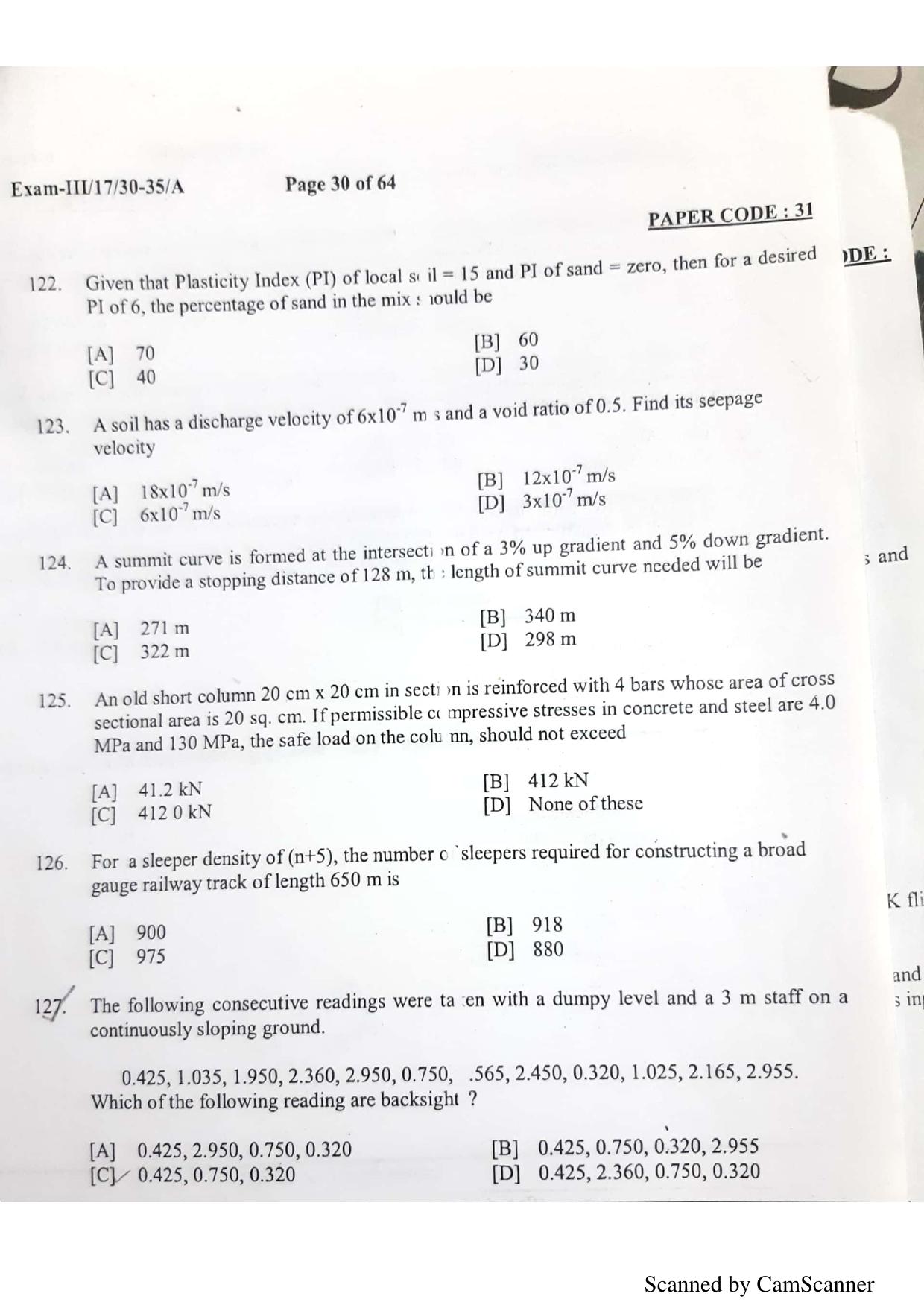 NERIST NEE (3) 2018 Question Paper	 - Page 101