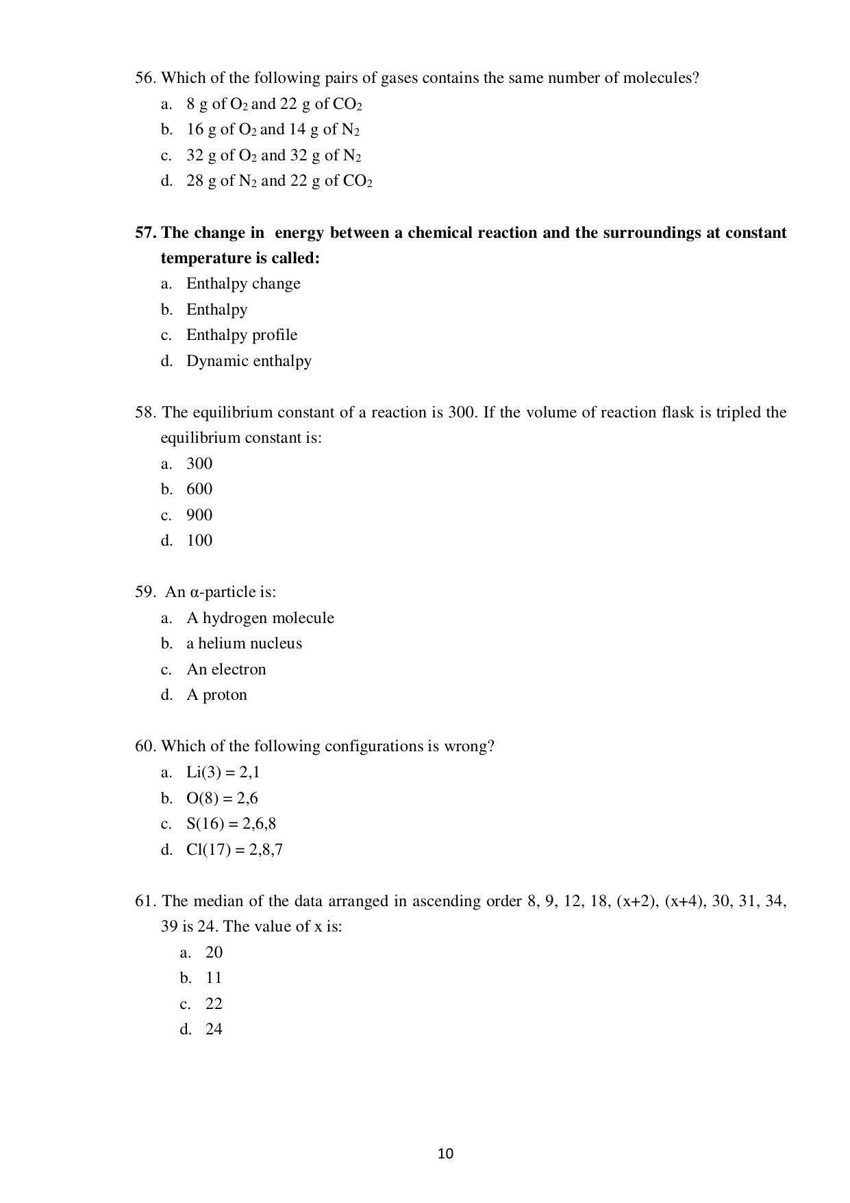 Odisha CPET BIOTECHNOLOGY SET II 2021 Question Paper - Page 10