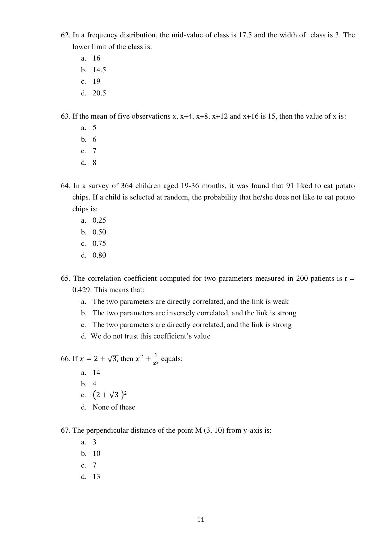 Odisha CPET BIOTECHNOLOGY SET II 2021 Question Paper - Page 11