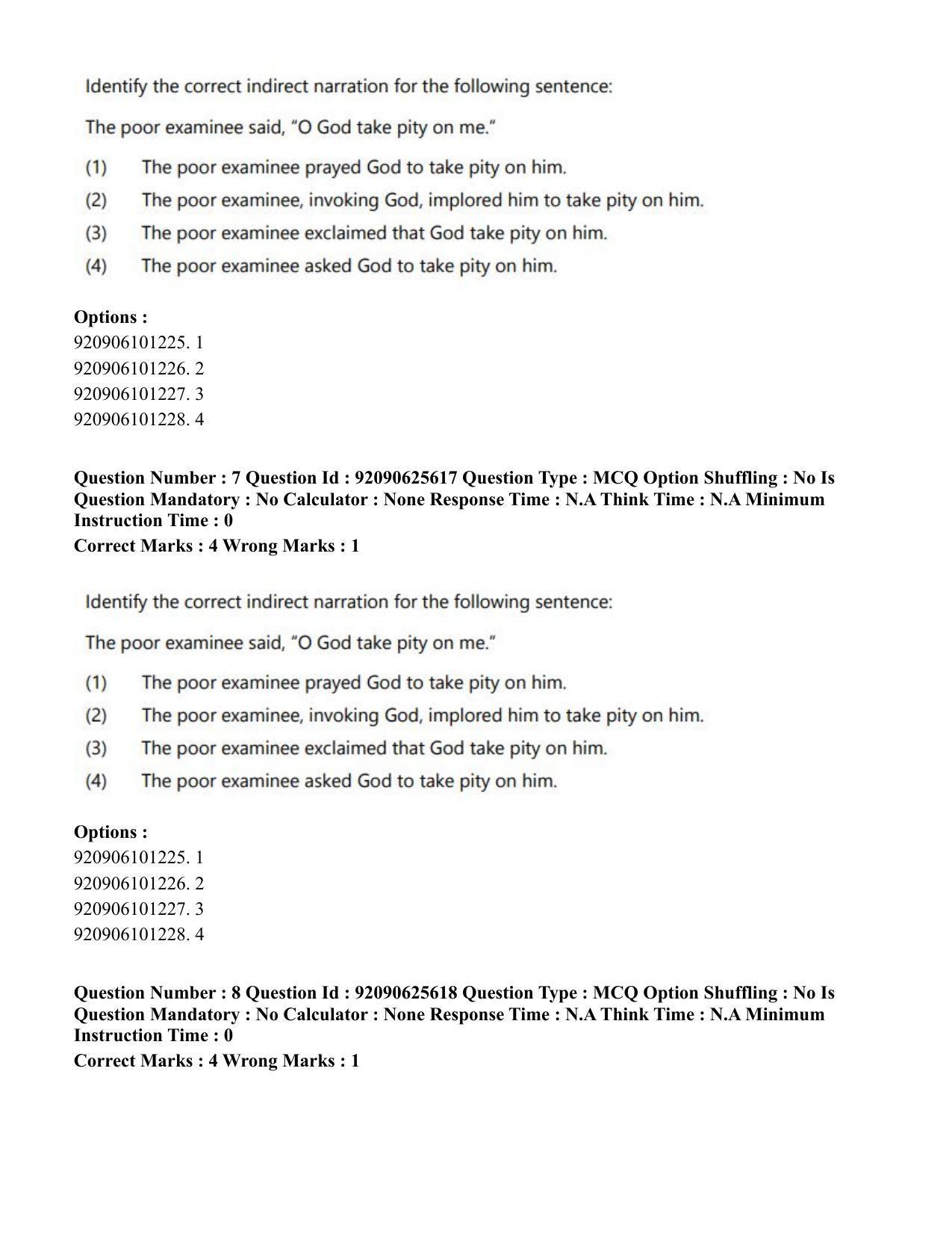 CUET PG 2023: COQP16 – MA Education (Eng) - Shift 1 (26-06-2023) Question Paper - Page 9