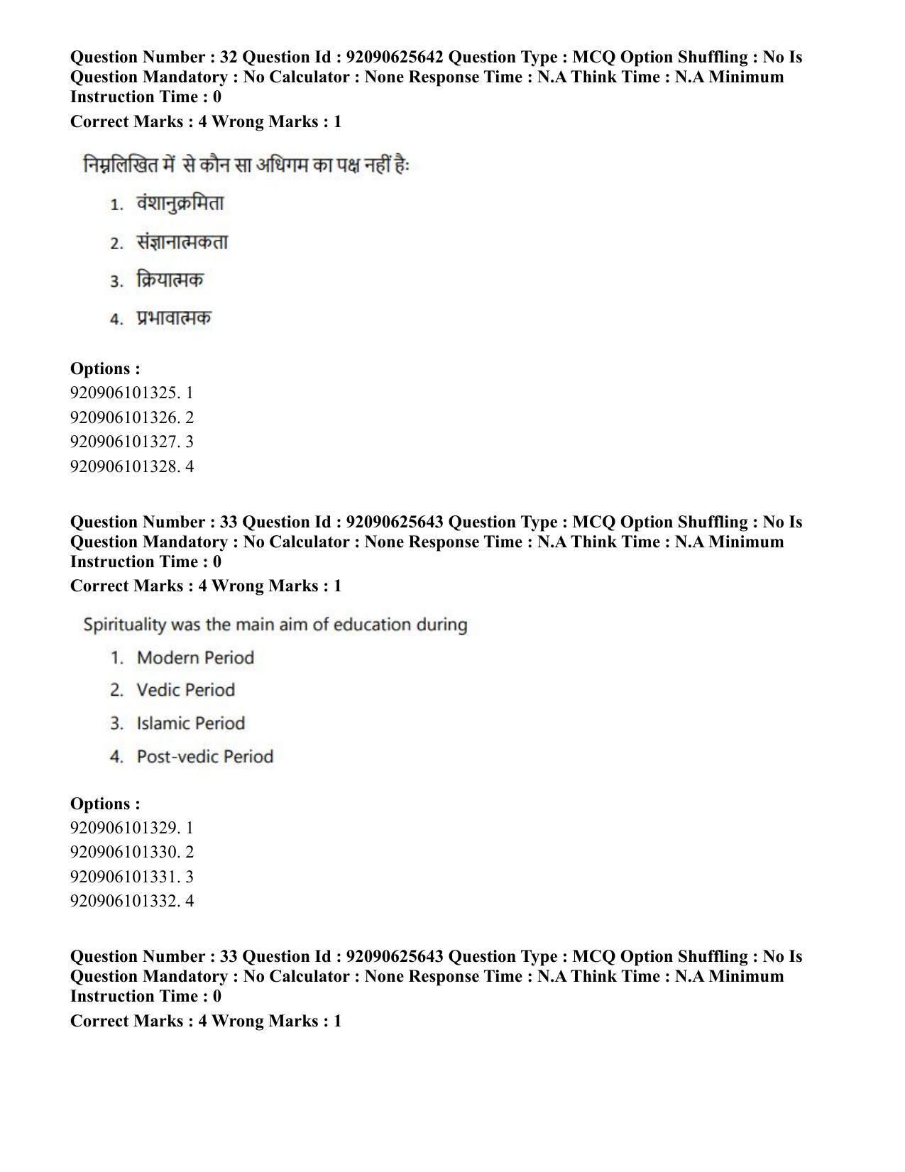 CUET PG 2023: COQP16 – MA Education (Eng) - Shift 1 (26-06-2023) Question Paper - Page 35