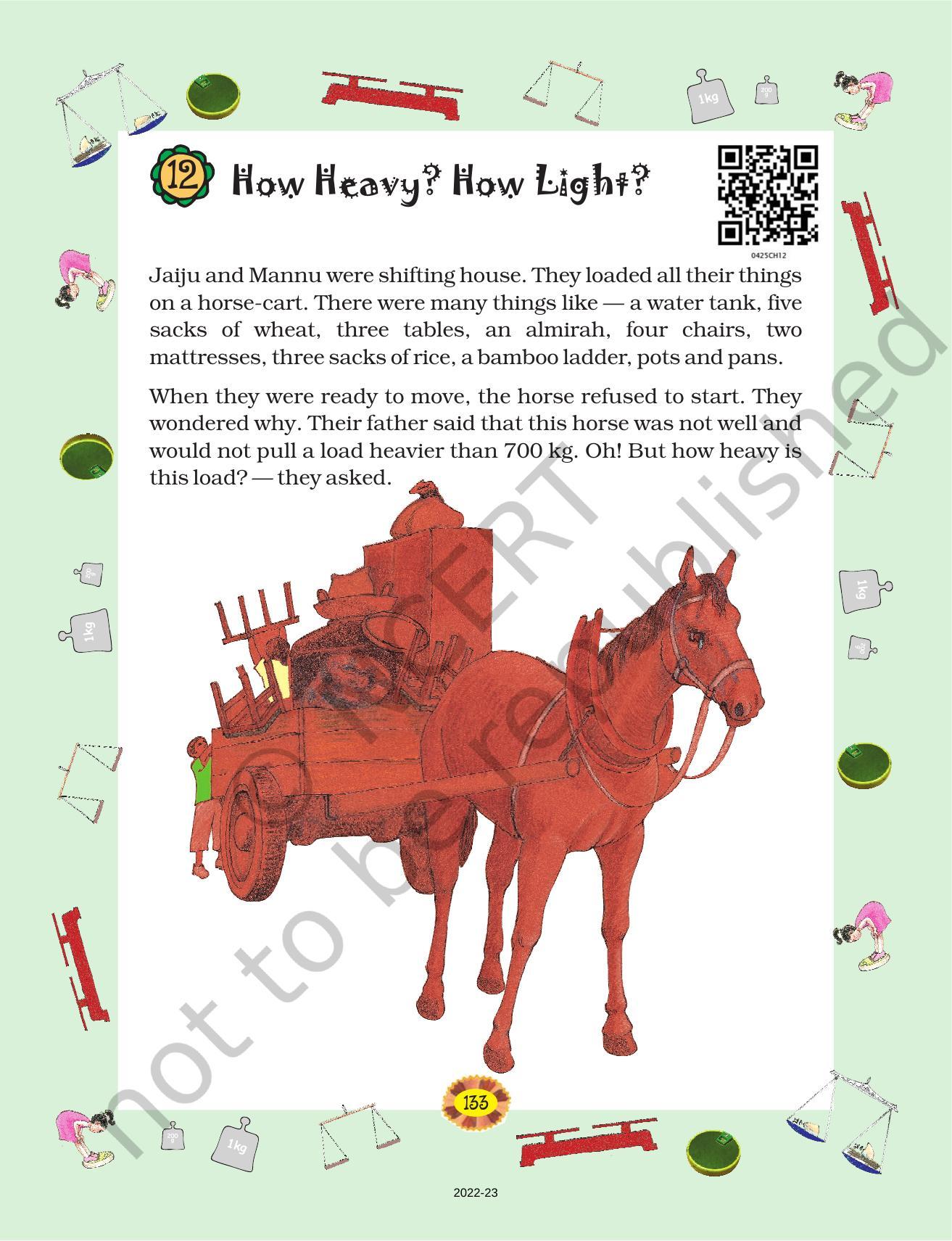 NCERT Book for Class 4 Maths Chapter 12 How Heavy? How Light? - Page 1