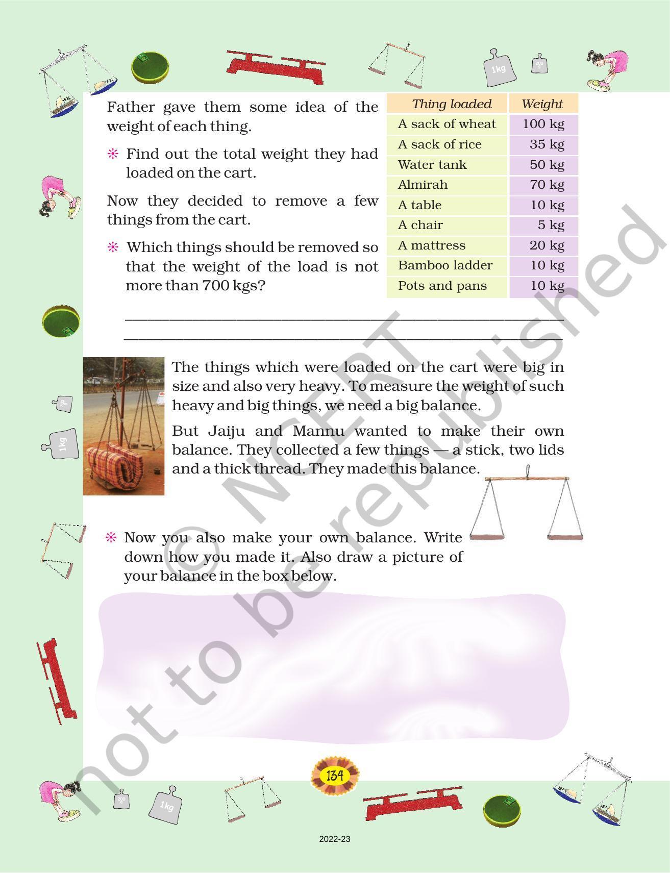 NCERT Book for Class 4 Maths Chapter 12 How Heavy? How Light? - Page 2