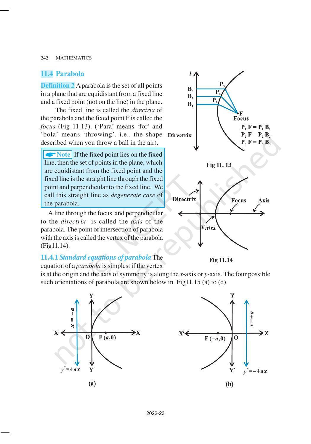 NCERT Book for Class 11 Maths Chapter 11 Conic Sections - Page 7