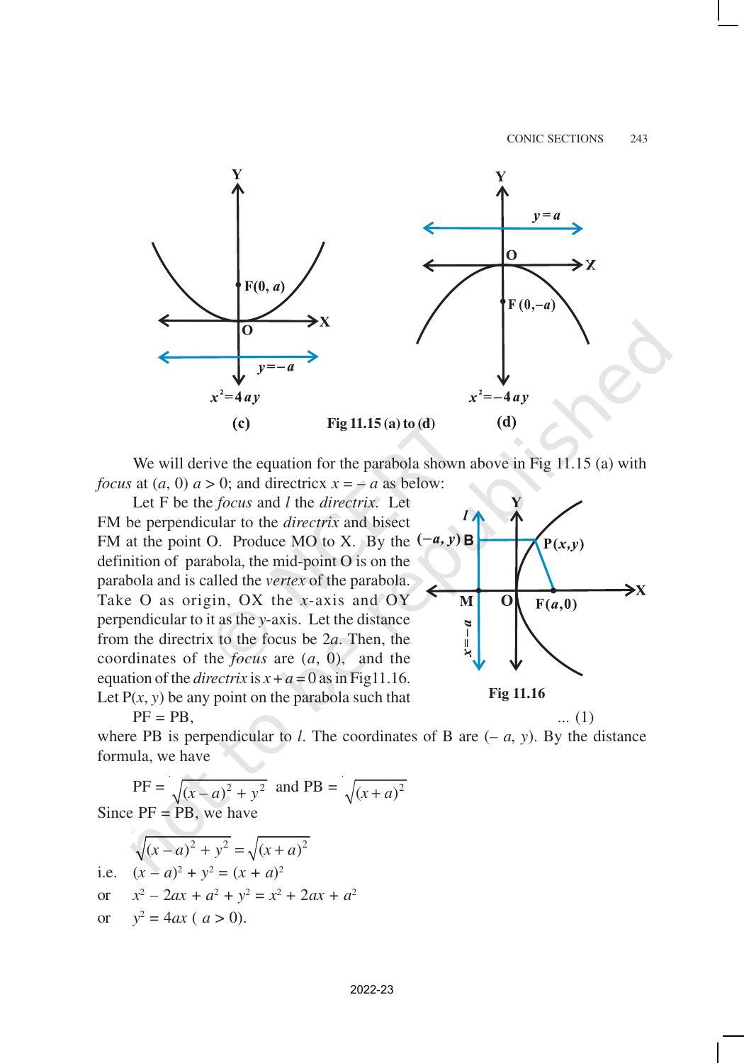 NCERT Book for Class 11 Maths Chapter 11 Conic Sections - Page 8