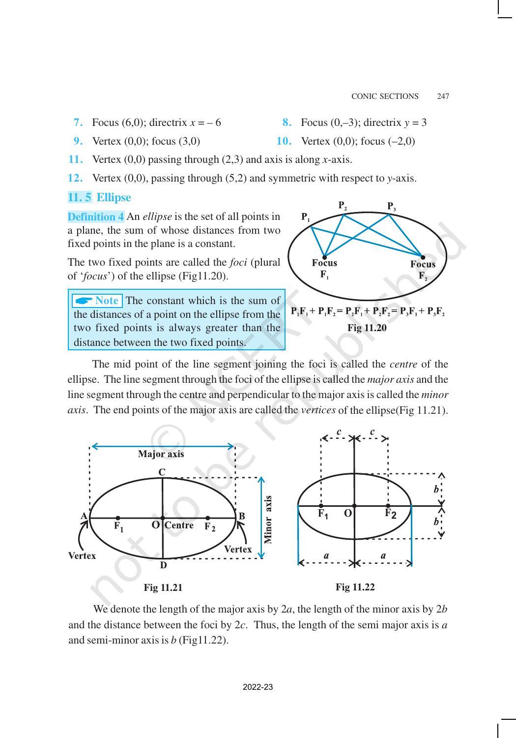 NCERT Book for Class 11 Maths Chapter 11 Conic Sections - Page 12
