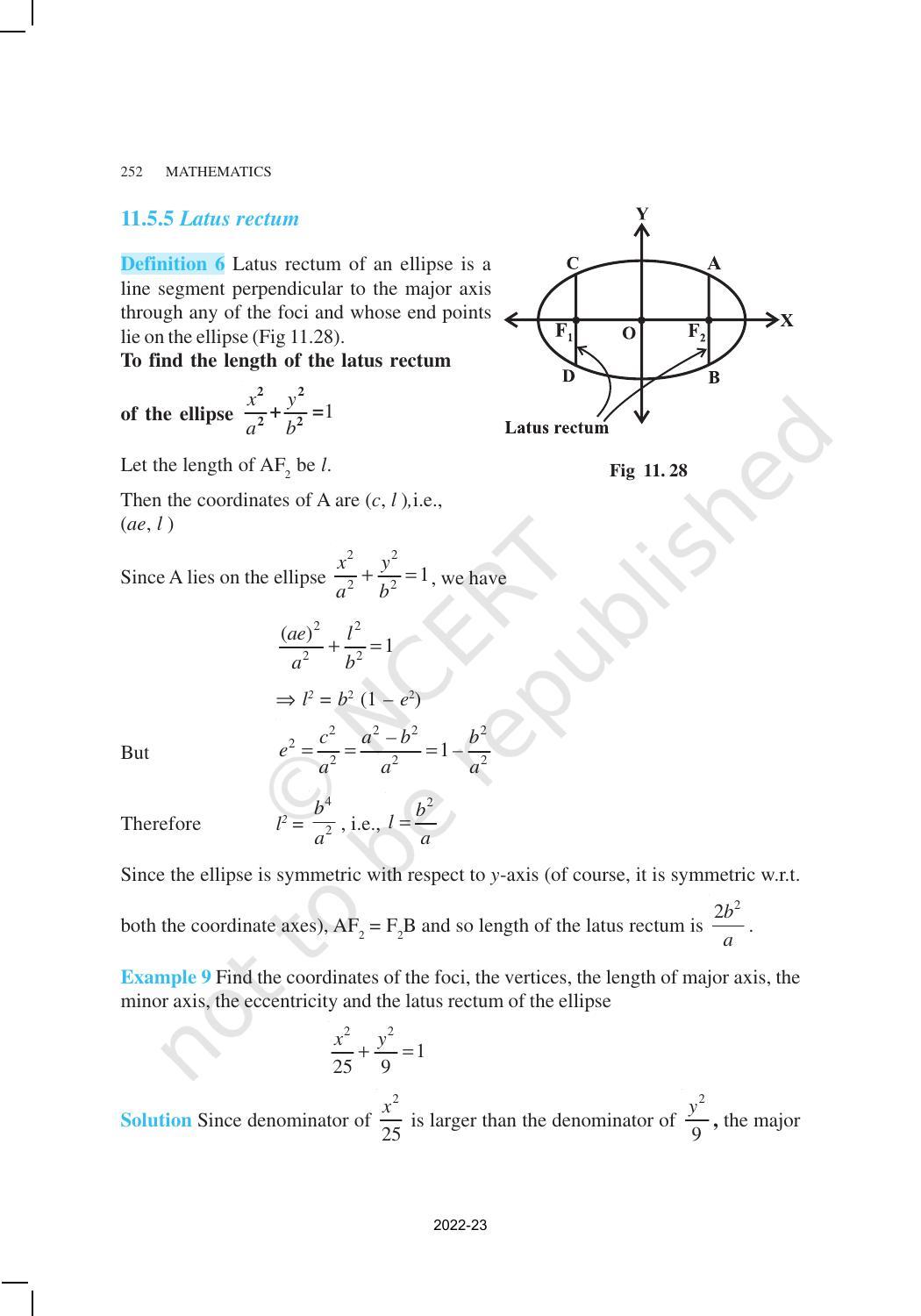 NCERT Book for Class 11 Maths Chapter 11 Conic Sections - Page 17