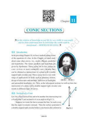 NCERT Book for Class 11 Maths Chapter 11 Conic Sections