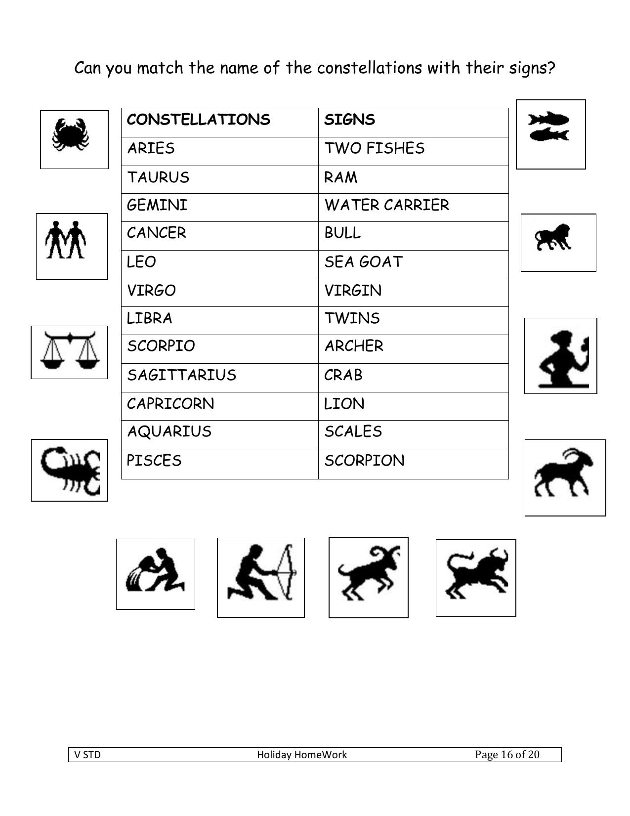 Worksheet for Class 5 Science Assignment 14 - Page 3