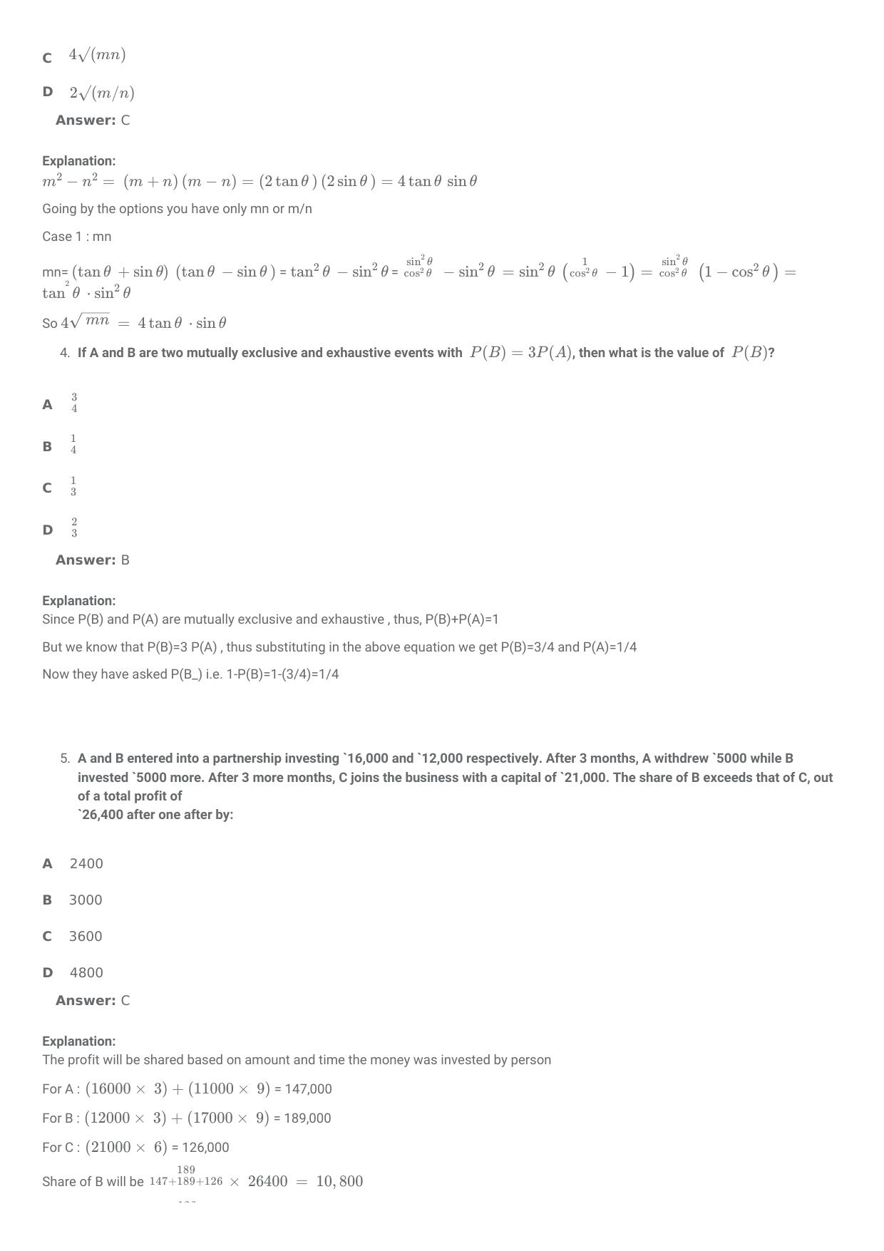 SNAP 2014 Question Paper with Solution - Page 2