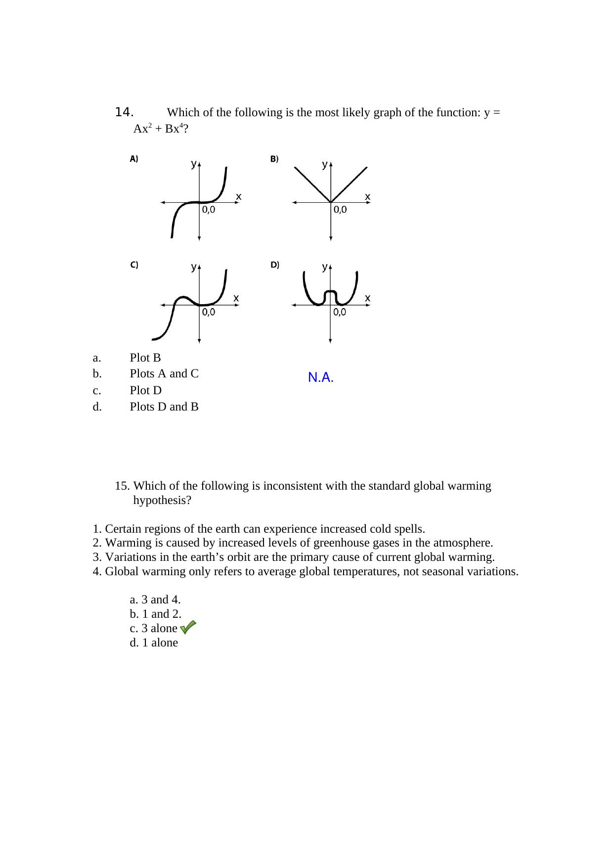 TIFR GS 2012 Biology Question Paper - Page 4