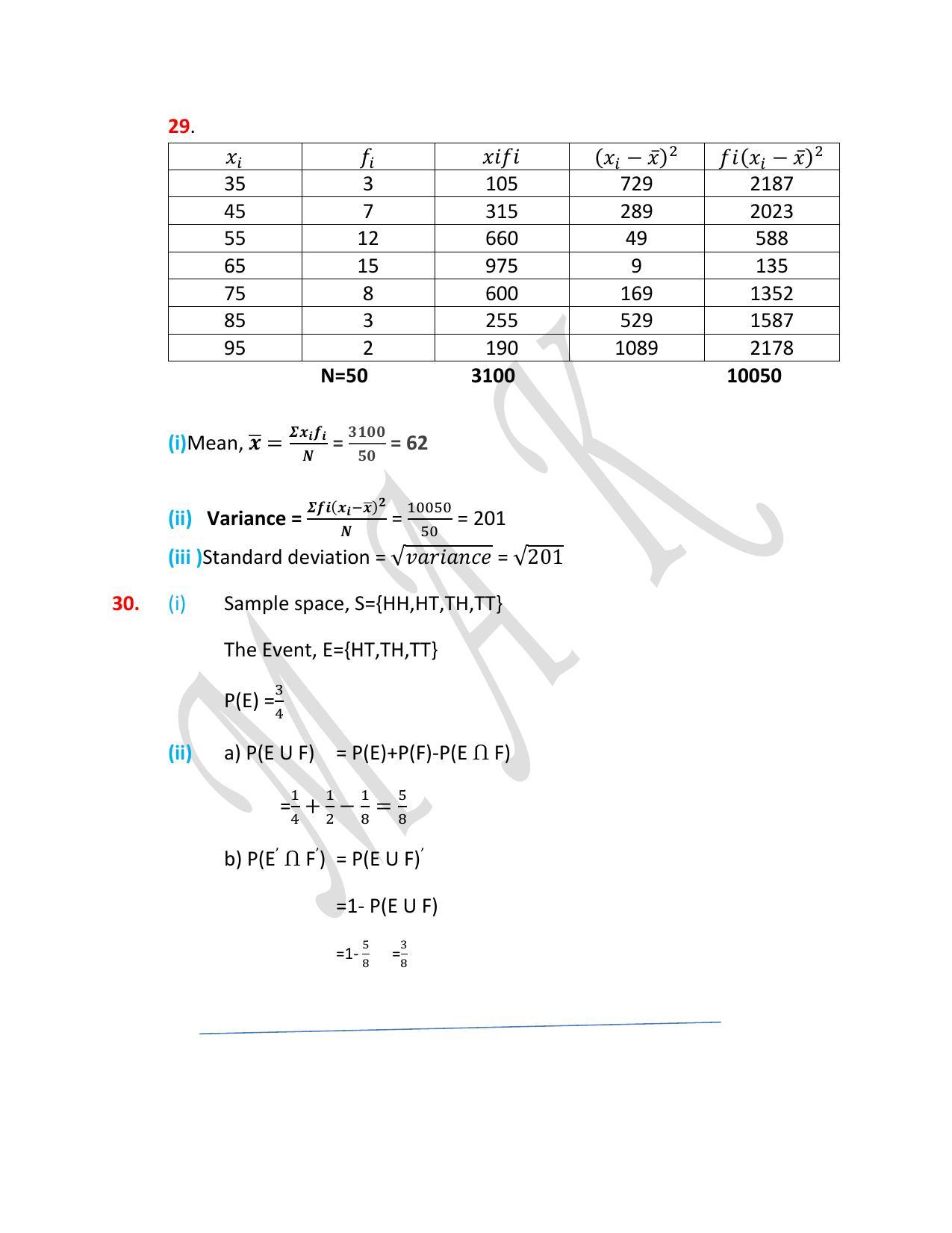 Kerala Plus One 2021 Maths (Science) Question & Answer Key - Page 12