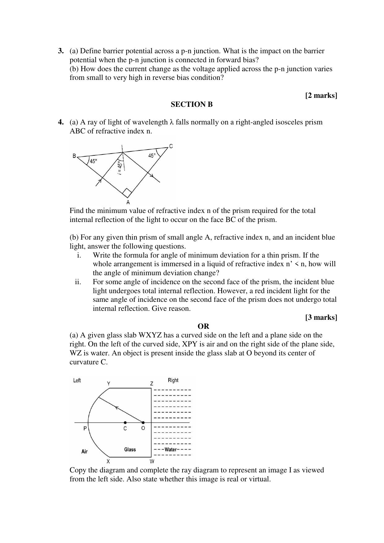 CBSE Class 12 Physics Term 2 Practice Questions 2021-22 - Page 2