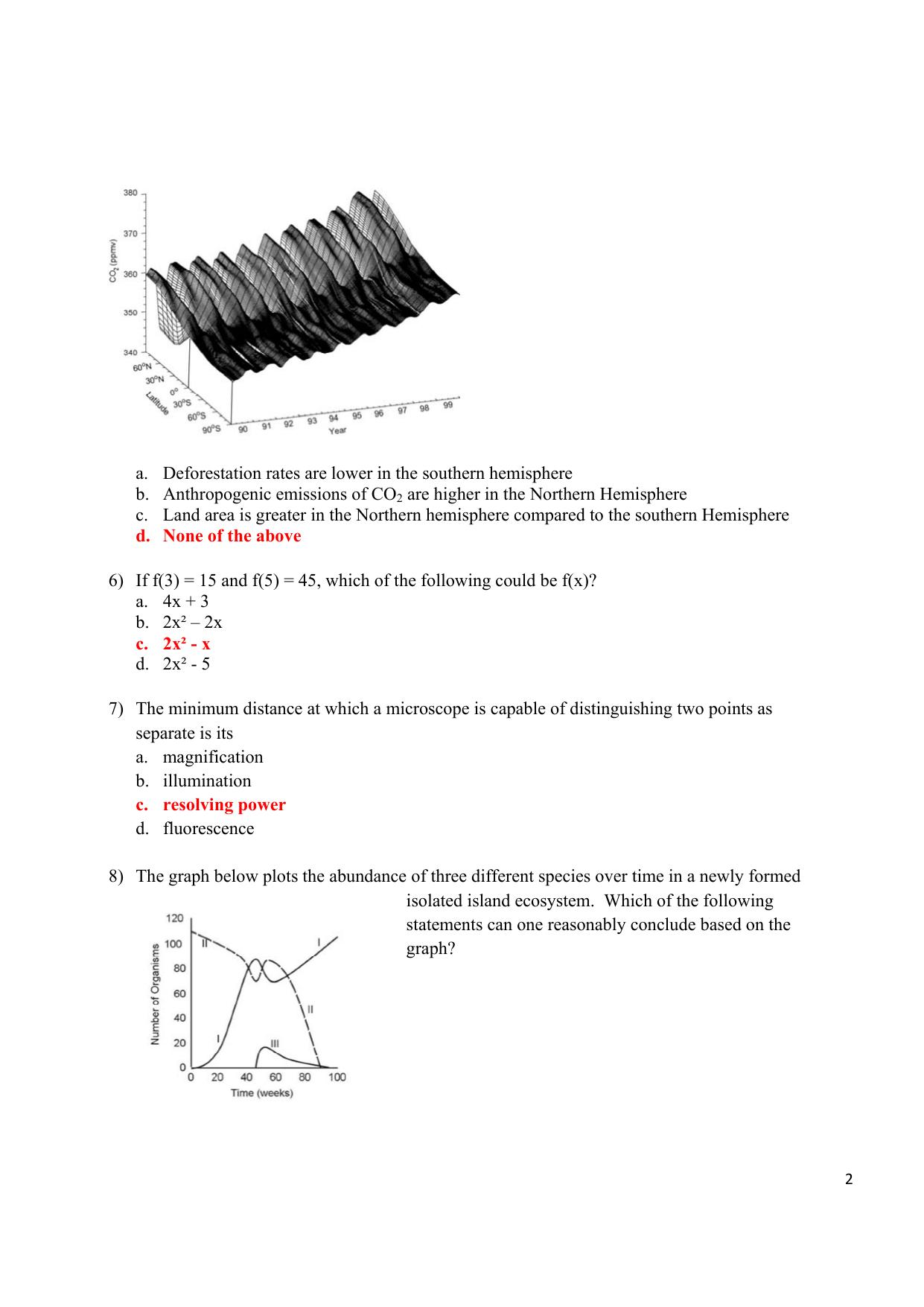 JGEEBILS Biology Question Paper 2013 - Page 2