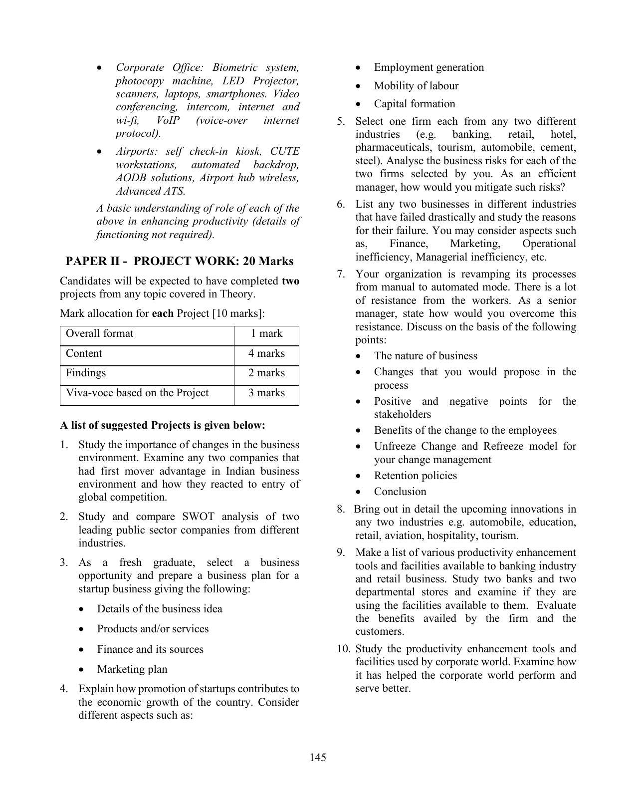 ISC Class XI & XII Business Studies Syllabus - Page 3