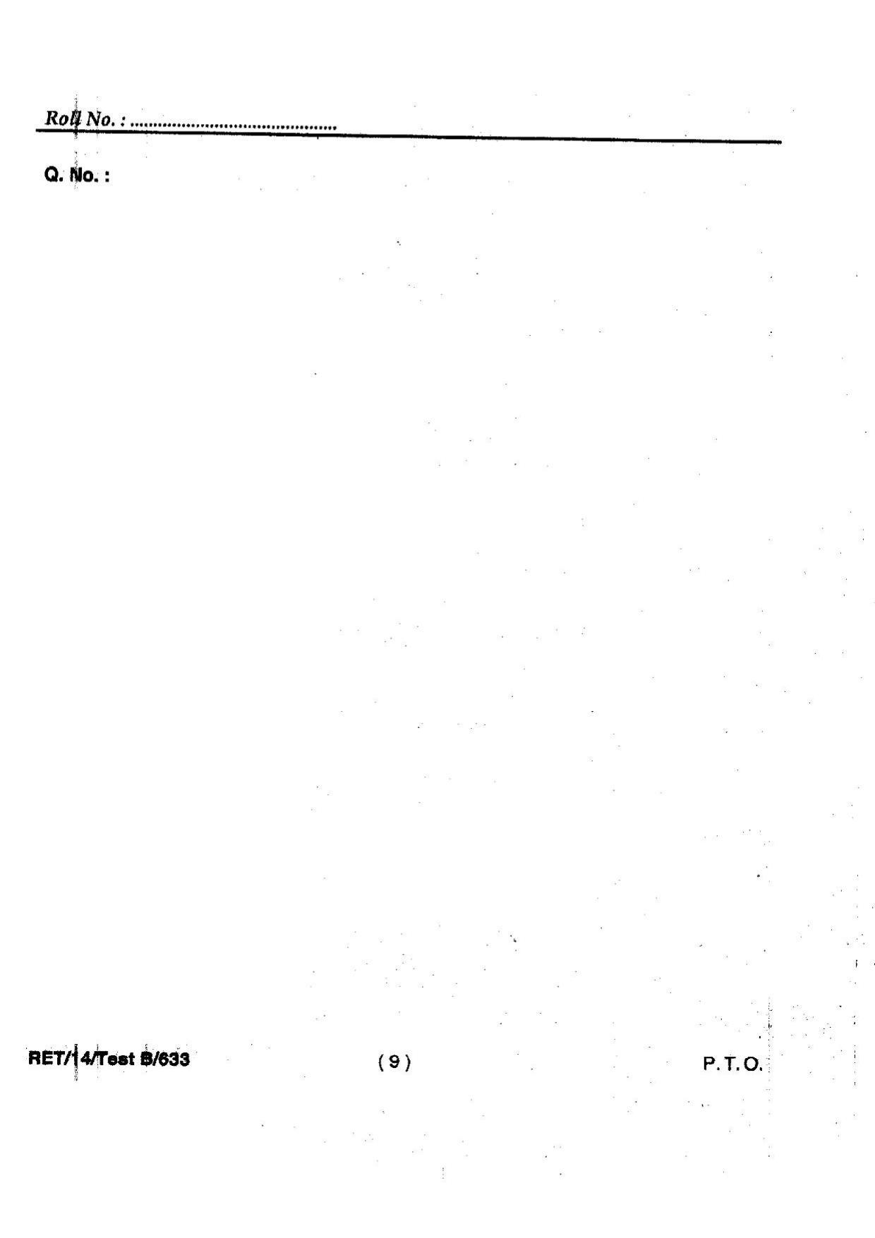 BHU RET Biochemistry 2014 Question Paper - Page 11
