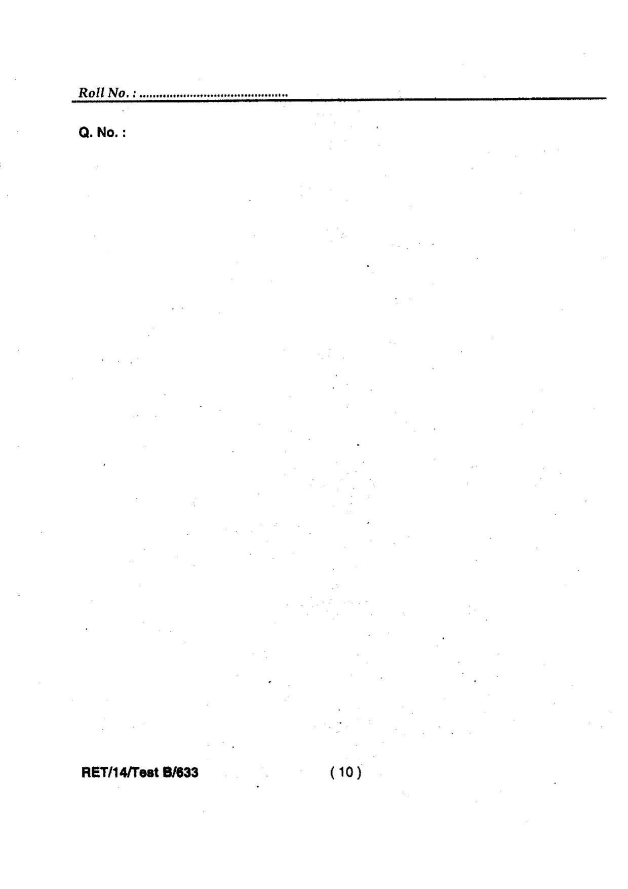 BHU RET Biochemistry 2014 Question Paper - Page 12