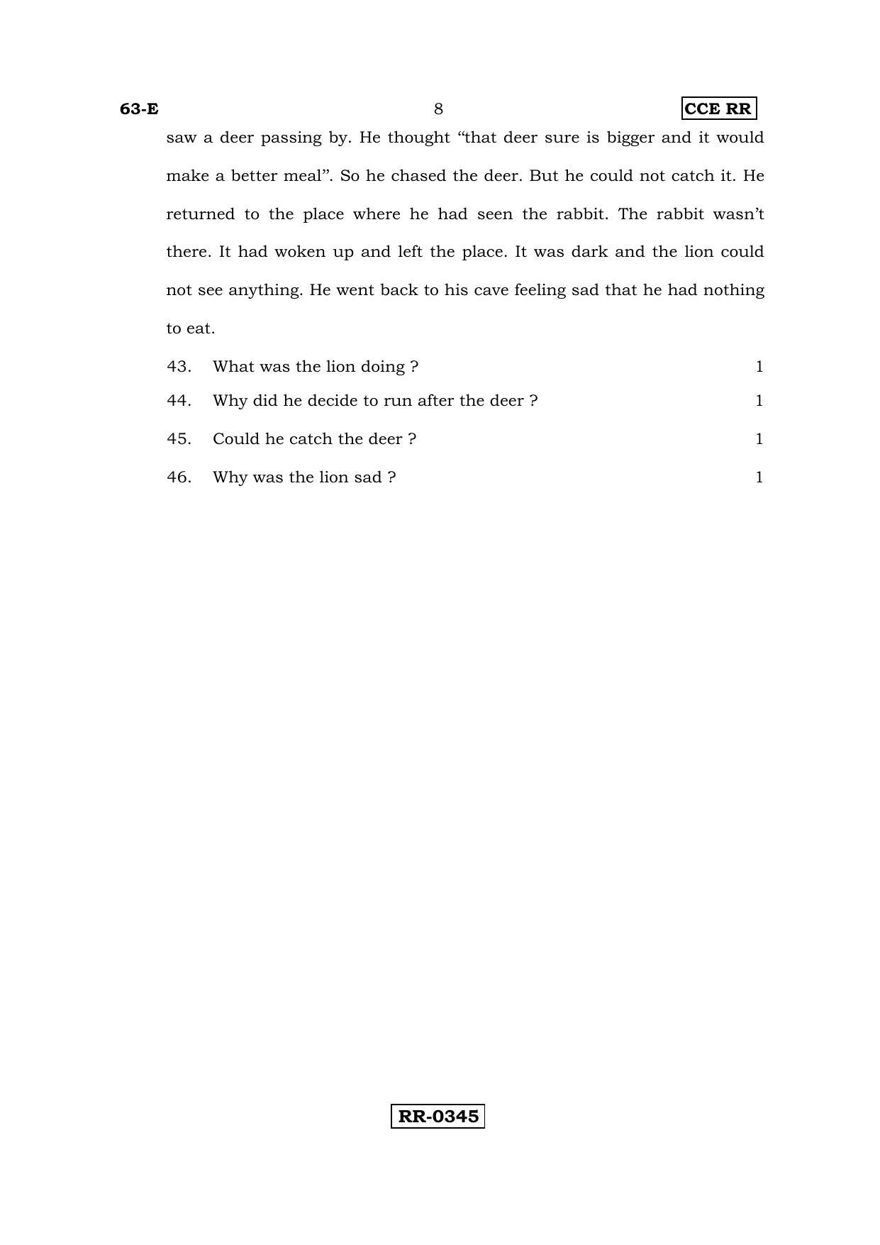 Karnataka SSLC English - Third Language - ENGLISH (63-E-CCE-RR_33) (Supplementary) June 2016 Question Paper - Page 8