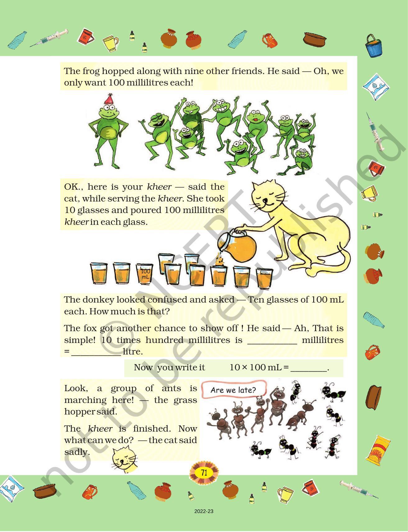 NCERT Book for Class 4 Maths Chapter 7 Jugs and Mugs - Page 3