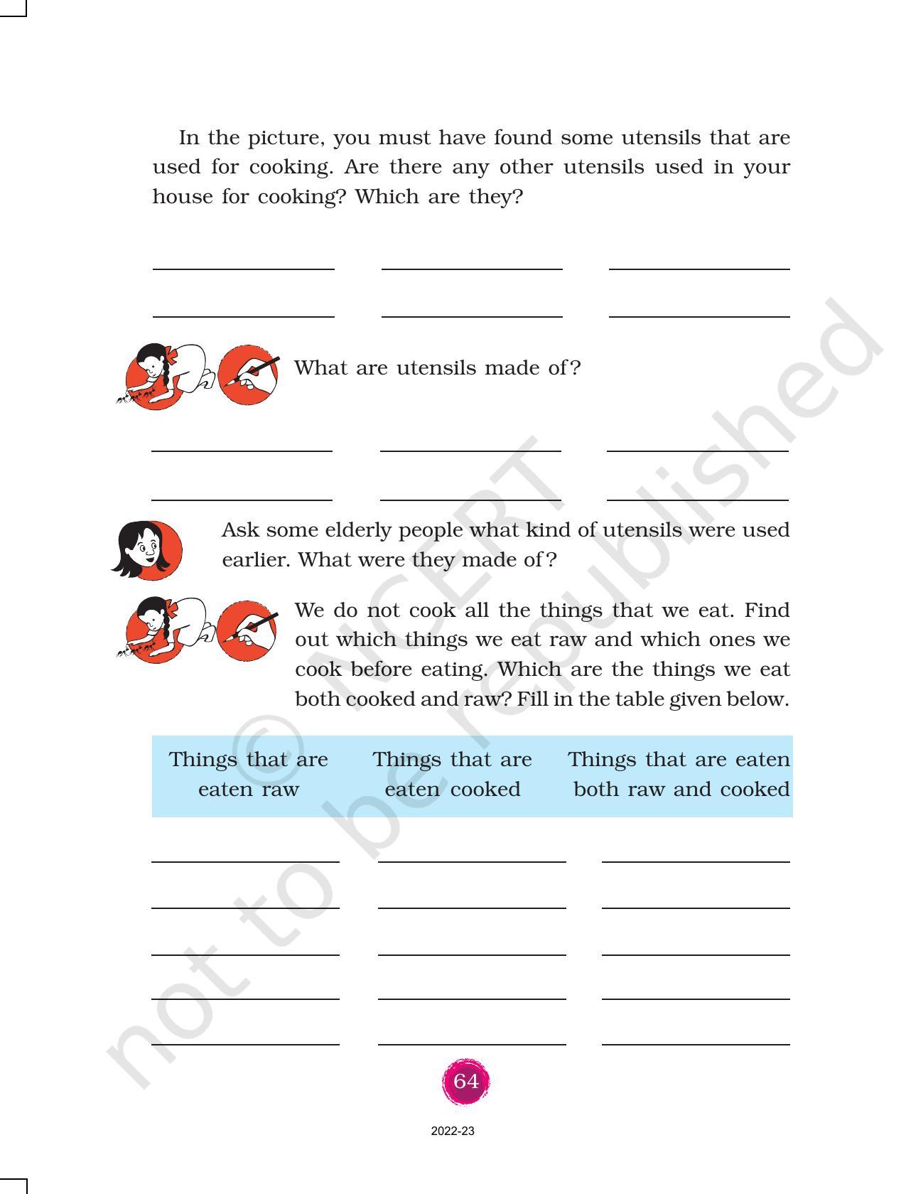 NCERT Book for Class 3 EVS Chapter 10-What is Cooking - Page 2