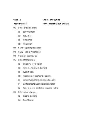 CBSE Worksheets for Class 11 Economics Assignment 2