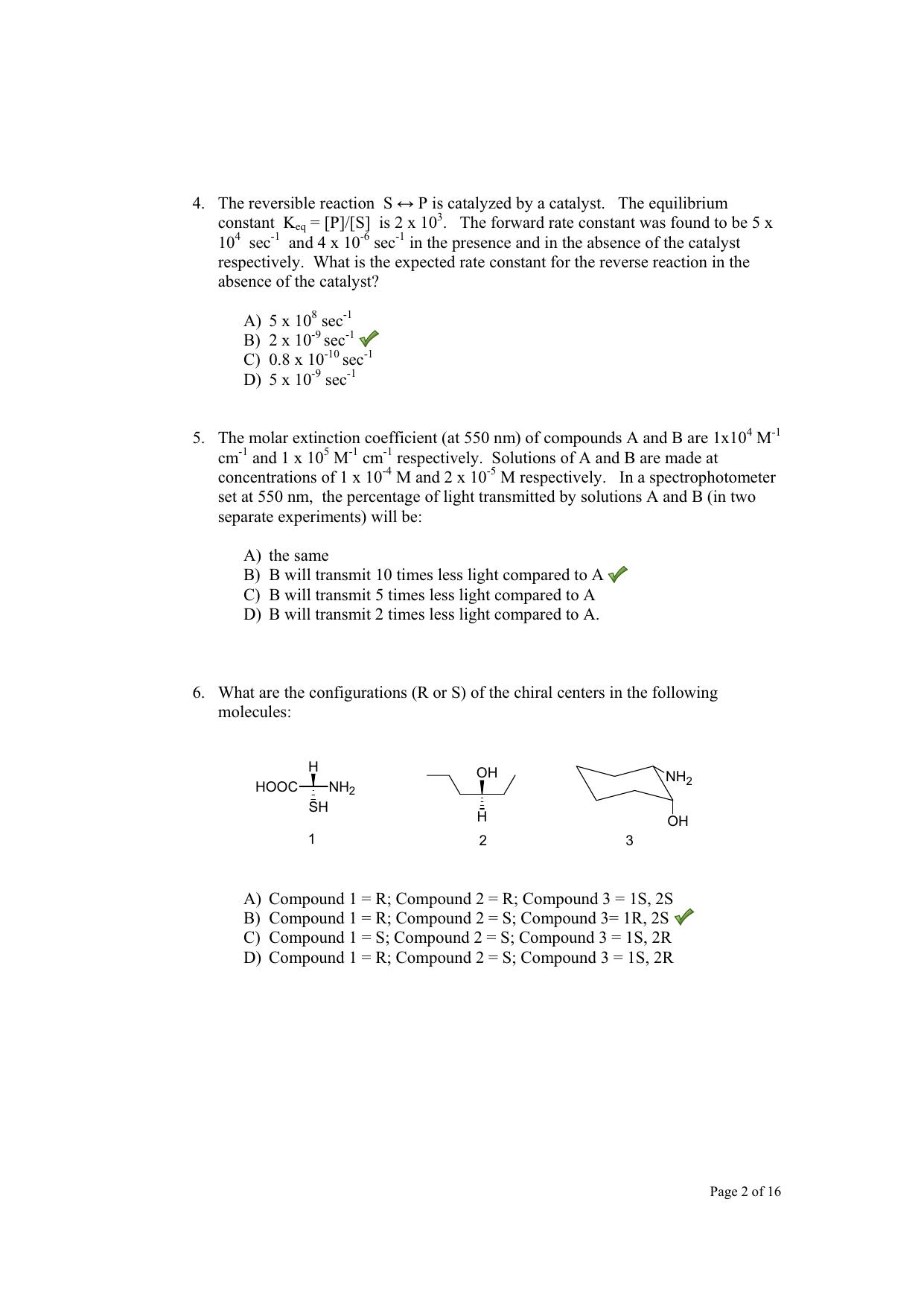TIFR GS 2012 Chemistry X Question Paper - Page 3