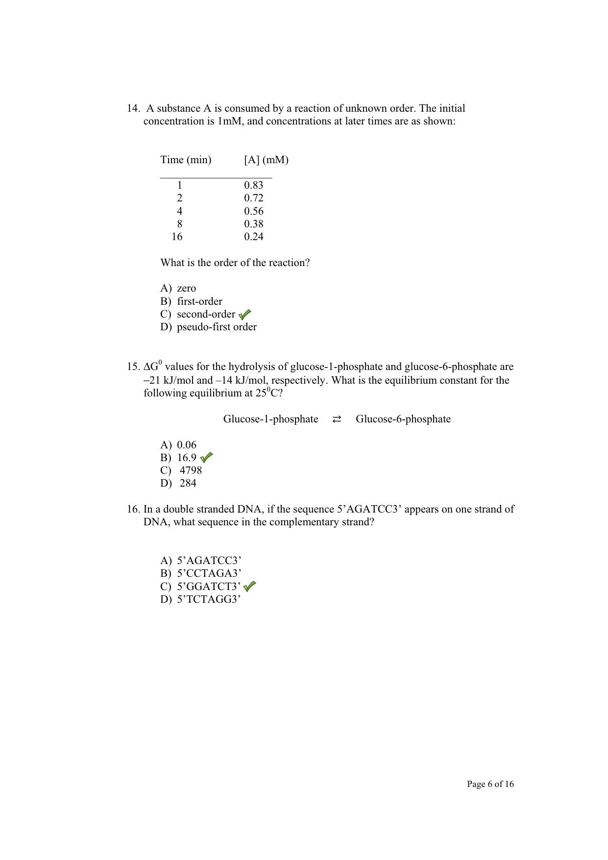 TIFR GS 2012 Chemistry X Question Paper - Page 7