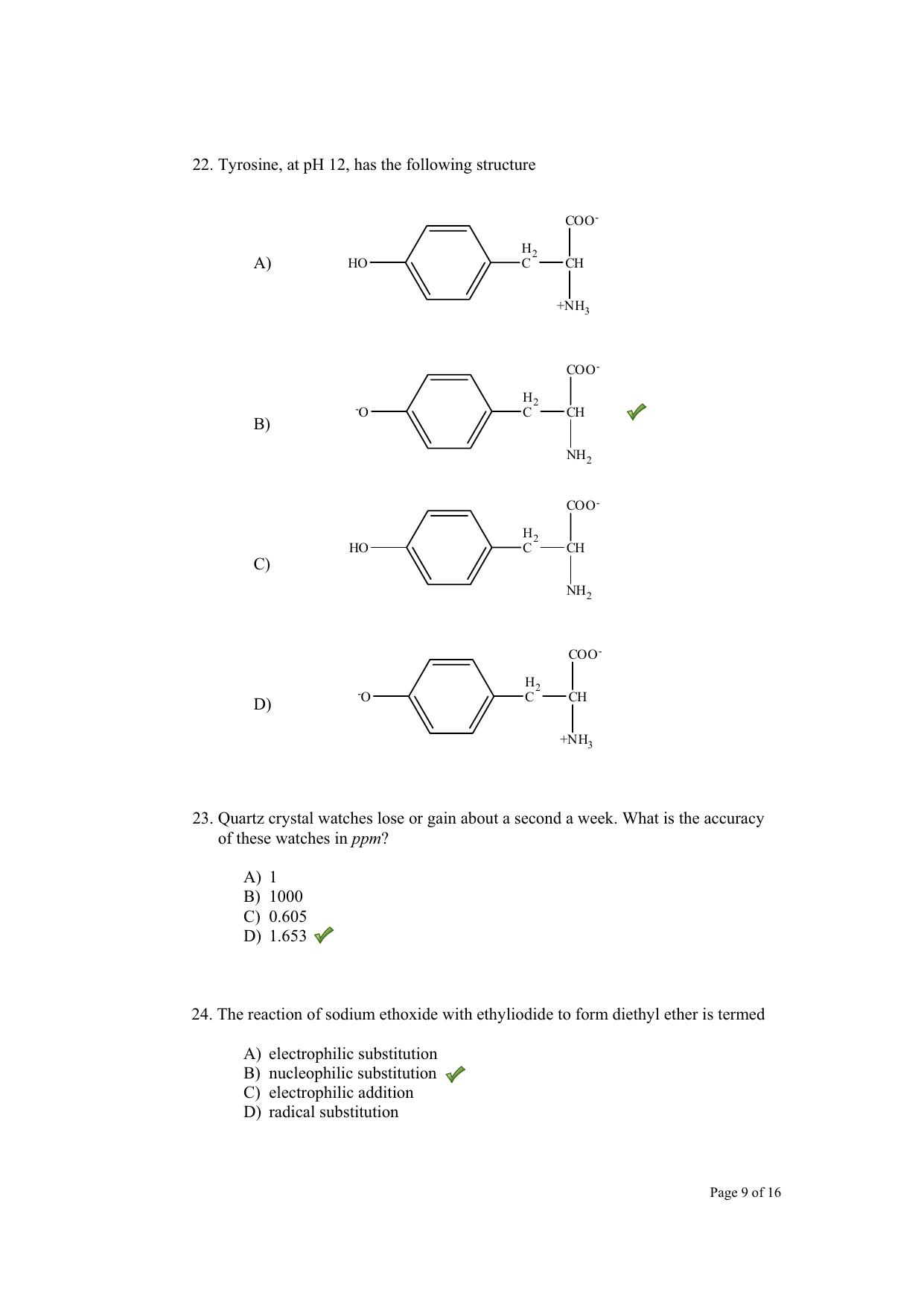TIFR GS 2012 Chemistry X Question Paper - Page 10