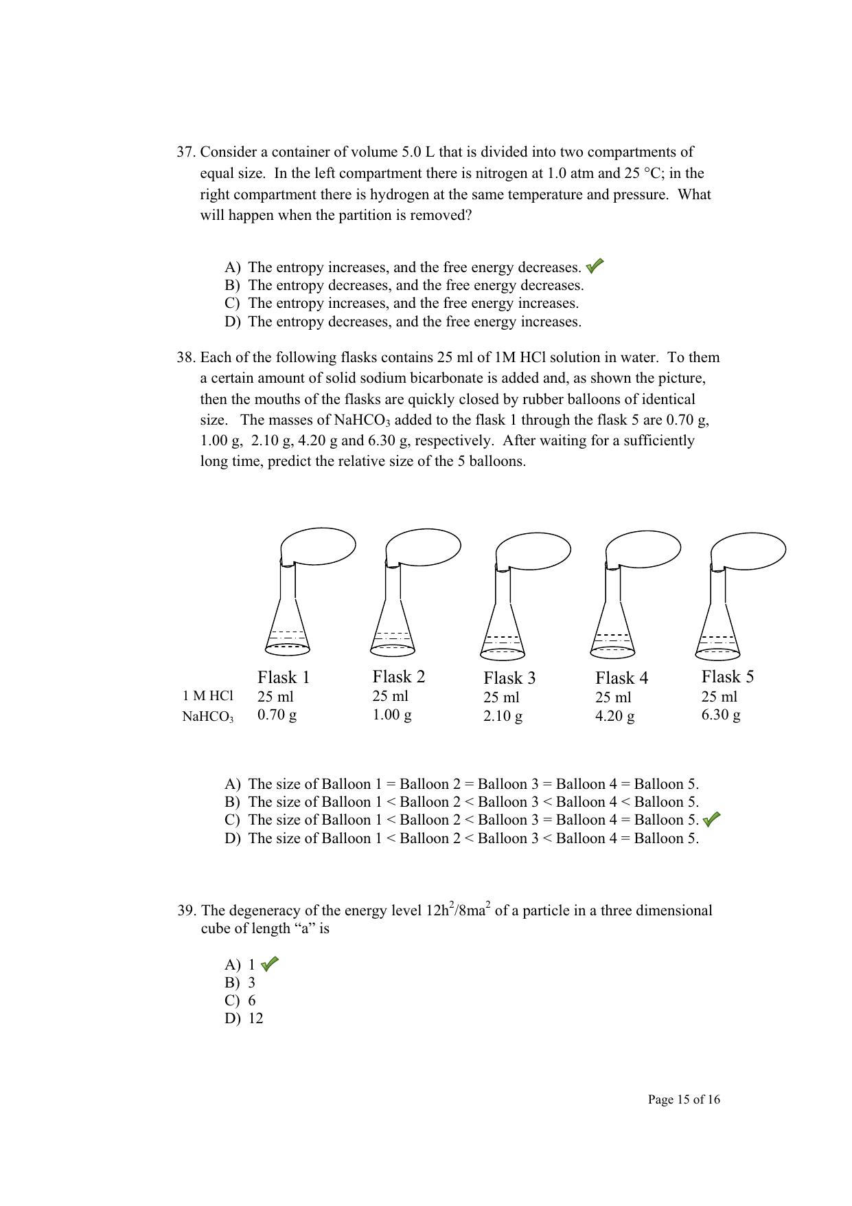 TIFR GS 2012 Chemistry X Question Paper - Page 16