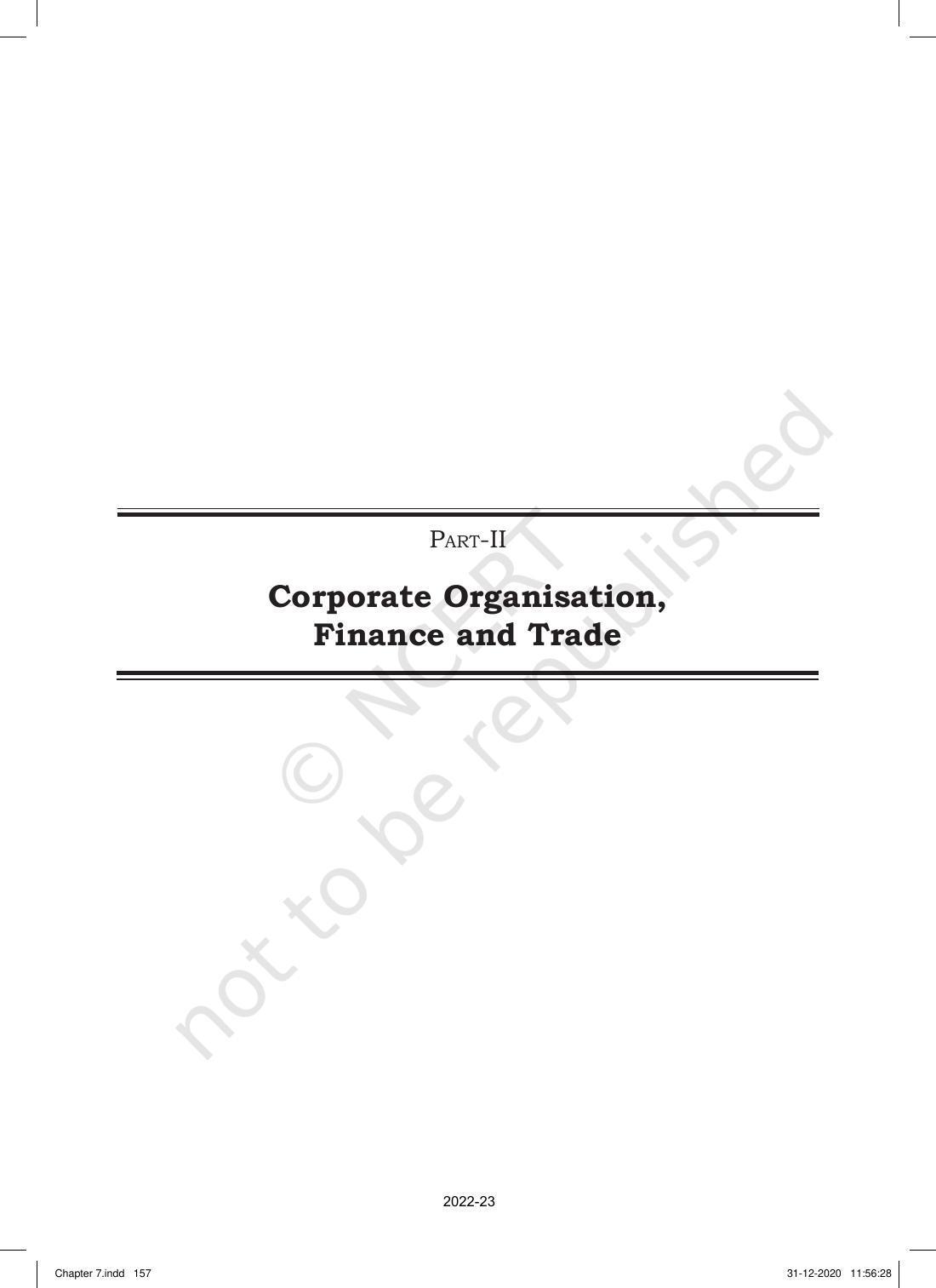 NCERT Book for Class 11 Business Studies Chapter 7 Formation of a Company - Page 1
