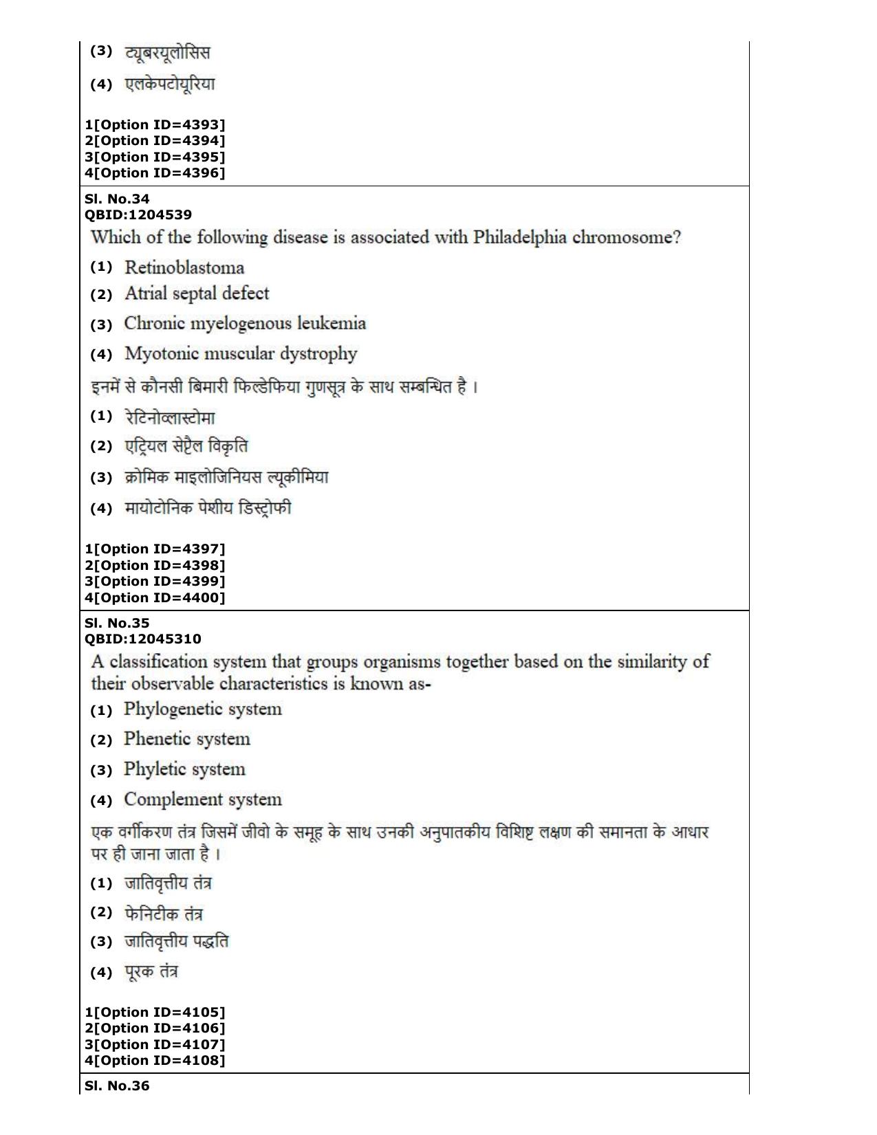 CUET (PG) 2022: PGQP-22 Life Science (2-09-2022) Question Paper - Page 20
