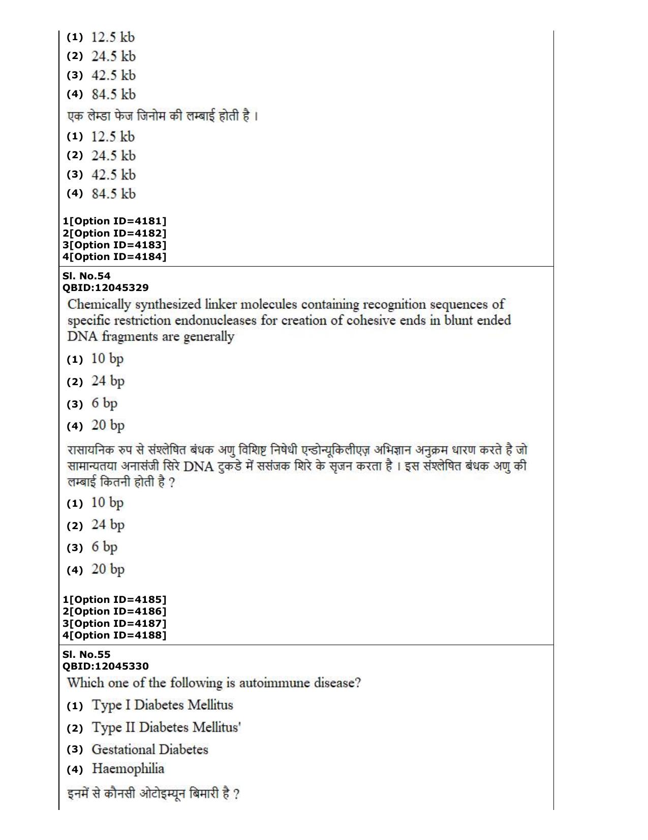 CUET (PG) 2022: PGQP-22 Life Science (2-09-2022) Question Paper - Page 28