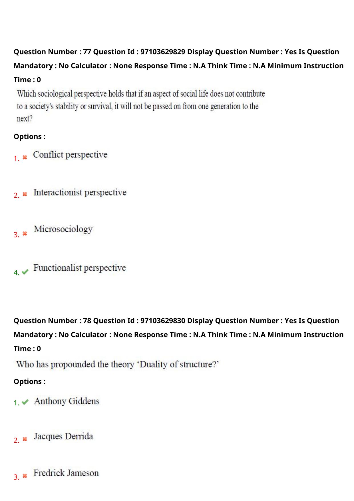 AP RCET 2024 Sociology Question Paper - Page 50