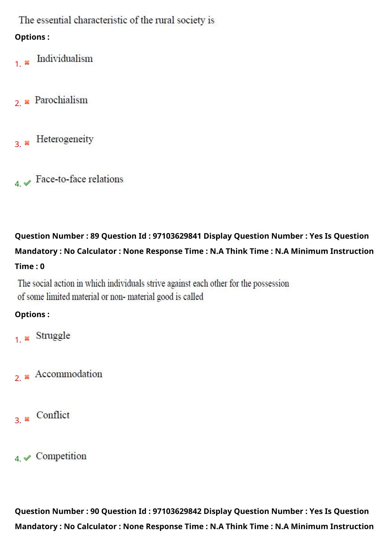 AP RCET 2024 Sociology Question Paper - Page 56
