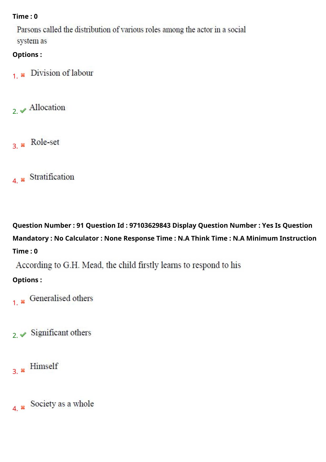 AP RCET 2024 Sociology Question Paper - Page 57