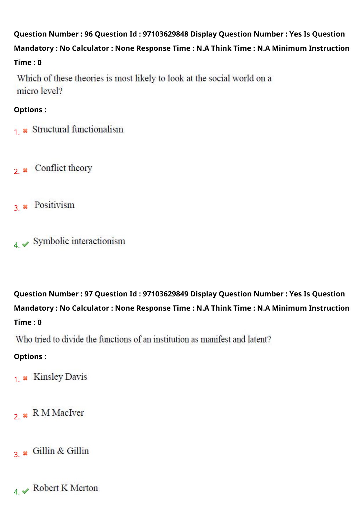 AP RCET 2024 Sociology Question Paper - Page 60